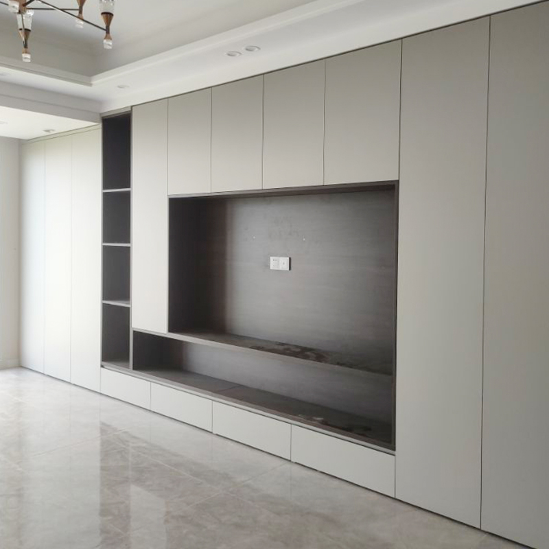 全屋定制滿(mǎn)墻電視柜收納現(xiàn)代簡(jiǎn)約入戶(hù)大容量?jī)?chǔ)物電視柜